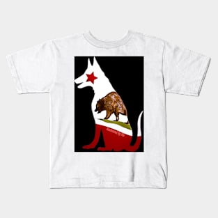 Cali Dog (German Shepherd) Kids T-Shirt